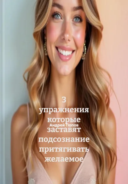 Обложка книги 3 упражнения которые заставят подсознание притягивать желаемое, Андрей Попов