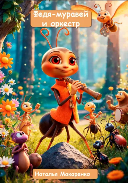 Обложка книги Федя-муравей и оркестр, Наталья Макаренко