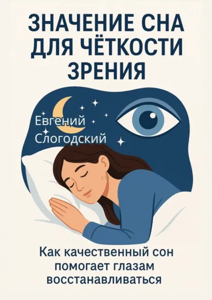 Обложка книги Значение сна для чёткости зрения. Как качественный сон помогает глазам восстанавливаться, Евгений Слогодский
