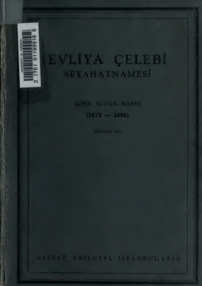 Evliya Çelebi seyahatnamesi