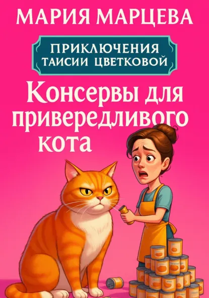 Обложка книги Приключения Таисии Цветковой. Консервы для привередливого кота, Мария Марцева