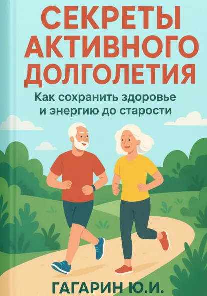 Обложка книги Секреты активного долголетия. Как сохранить здоровье и энергию до старости, Юрий Гагарин