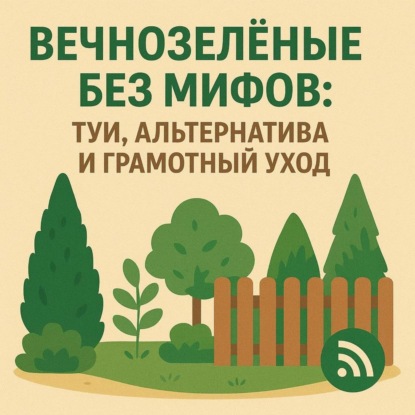 Вечнозелёные без мифов: туи, альтернатива и грамотный уход