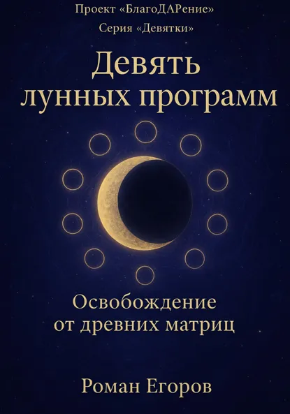 Обложка книги «Девять лунных программ», Роман Егоров