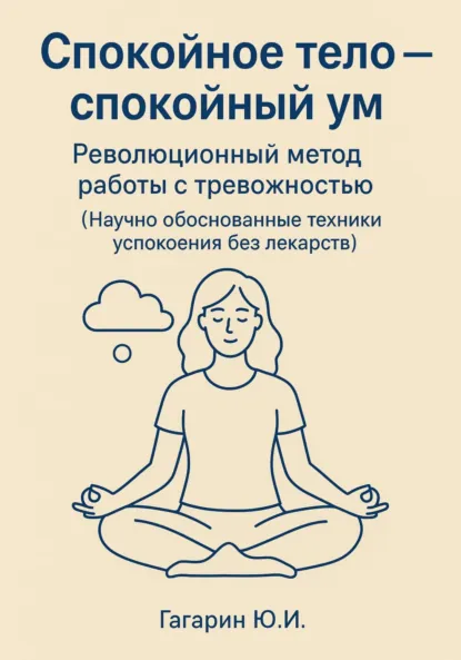 Обложка книги Спокойное тело – спокойный ум. Революционный метод работы с тревожностью, Юрий Гагарин