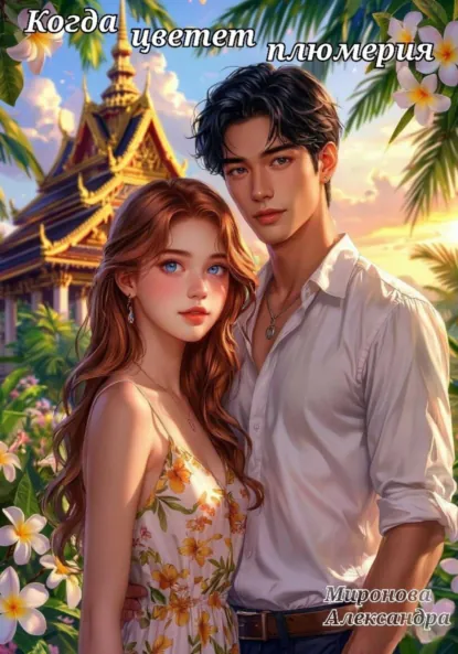Обложка книги Когда цветет плюмерия, Александра Миронова