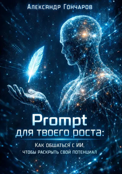 Обложка книги Prompt для твоего роста: как общаться с ИИ, чтобы раскрыть свой потенциал, Александр Гончаров