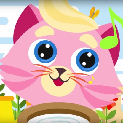 Розовый котёнок