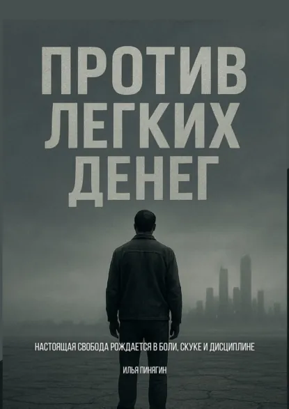 Обложка книги Против легких денег. Настоящая свобода рождается в боли, скуке и дисциплине, Илья Викторович Пинягин