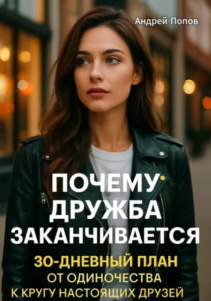 Обложка книги Почему дружба заканчивается: 30-дневный план от одиночества к кругу настоящих друзей, Андрей Попов