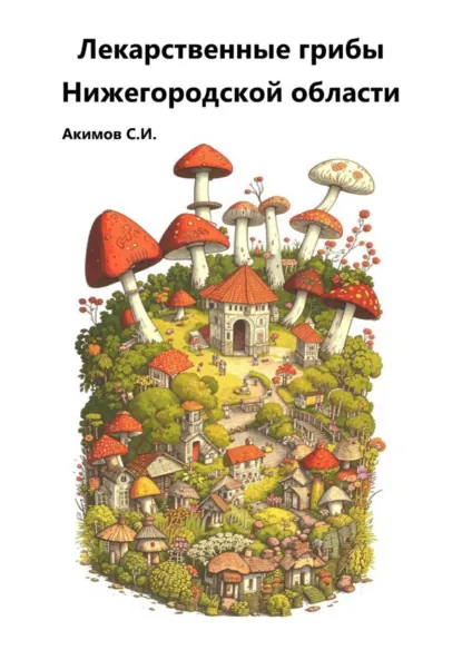 Обложка книги Лекарственные грибы Нижегородской области, Сергей Акимов