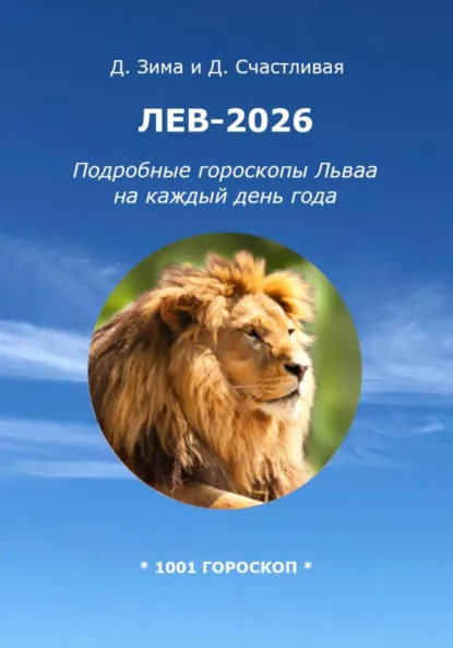 Обложка книги Лев-2026: Подробные гороскопы Льва на каждый день года, Дмитрий Зима