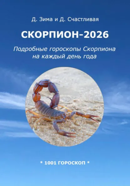 Обложка книги Скорпион-2026: Подробные гороскопы Скорпиона на каждый день года, Дмитрий Зима