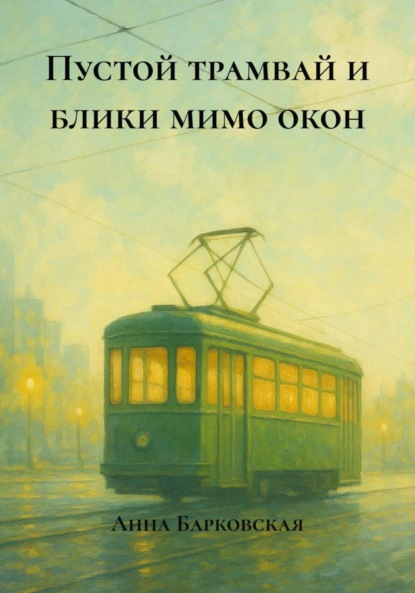 

Пустой трамвай и блики мимо окон