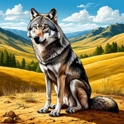 Сказка о жёлто-сером волке