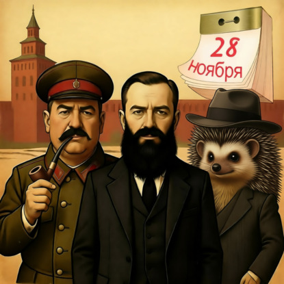 Сталин, Энгельс и пьяный ёжик в шляпе.