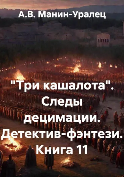 Обложка книги «Три кашалота». Следы децимации. Детектив-фэнтези. Книга 11, А.В. Манин-Уралец