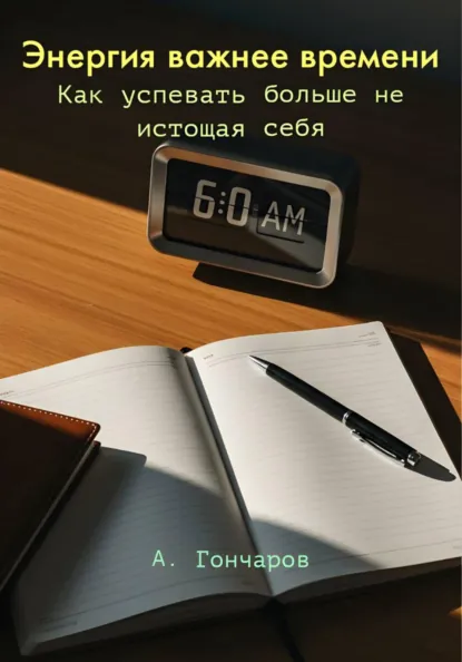 Обложка книги Энергия важнее времени. Как успевать больше не истощая себя, Александр Гончаров