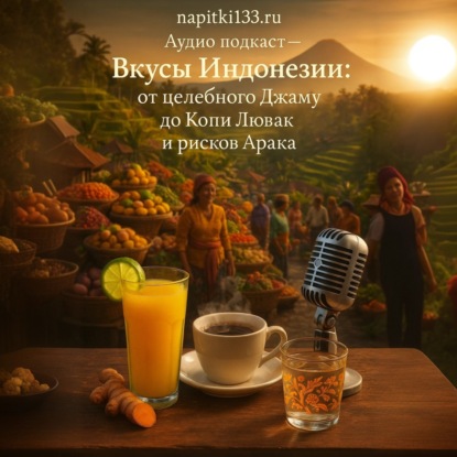 Аудио подкаст-Вкусы Индонезии: от целебного Джаму до Копи Лювак и рисков Арака
