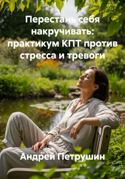 Обложка книги Перестань себя накручивать: практикум КПТ против стресса и тревоги, Андрей Петрушин