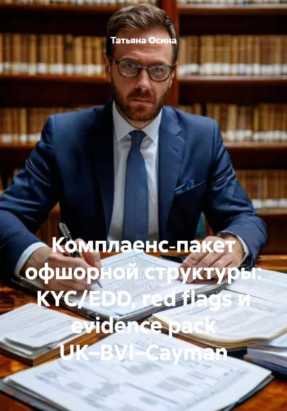 Обложка книги Комплаенс‑пакет офшорной структуры: KYC/EDD, red flags и evidence pack UK–BVI–Cayman, Татьяна Германовна Осина