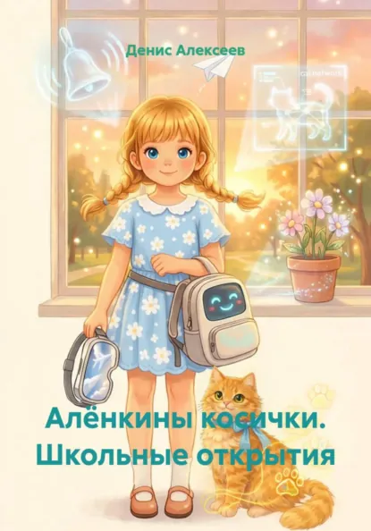 Обложка книги Алёнкины косички. Школьные открытия, Денис Алексеев