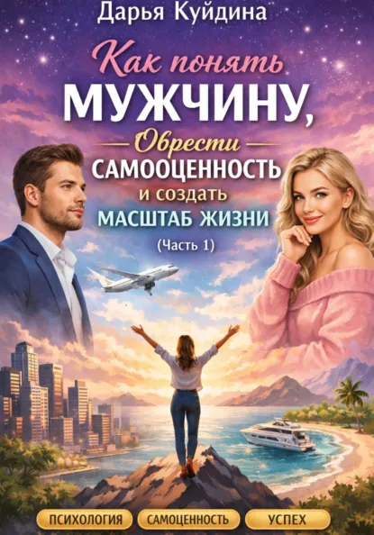 Обложка книги Как понять мужчину, обрести самоценность и создать масштаб жизни (Часть 1), Дарья Куйдина