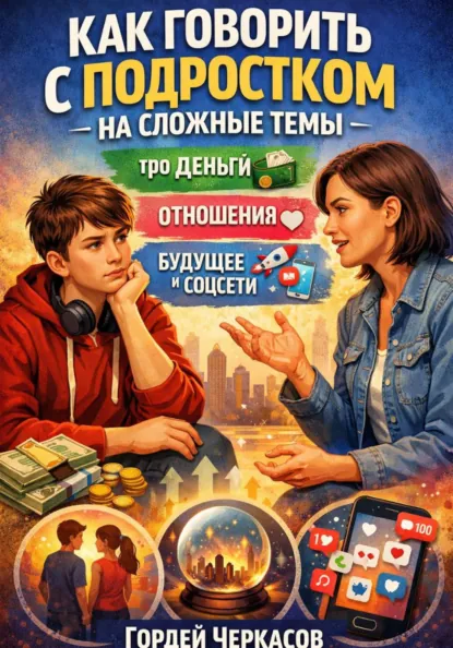 Обложка книги Как говорить с подростком на сложные темы про деньги. Отношения. Будущее и соцсети, Гордей Черкасов
