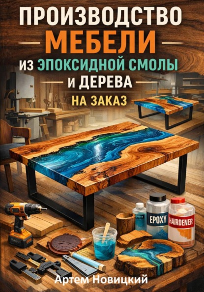 Производство мебели из эпоксидной смолы и дерева на заказ