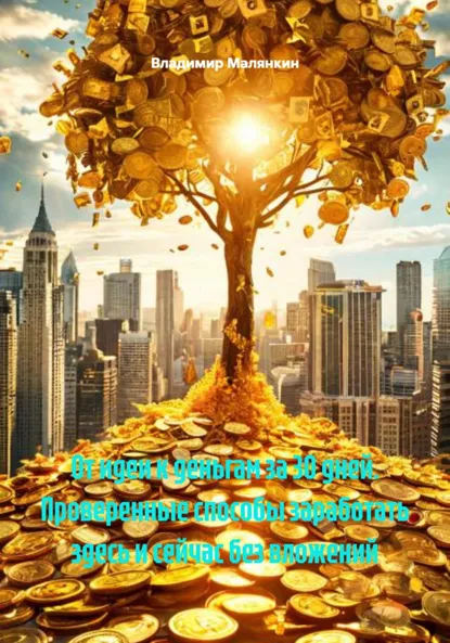 Обложка книги От идеи к деньгам за 30 дней. Проверенные способы заработать здесь и сейчас без вложений, Владимир Юрьевич Малянкин