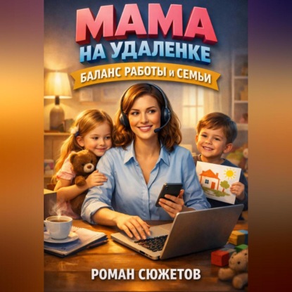 Обложка аудиокниги «Мама на удаленке Баланс работы и семьи»