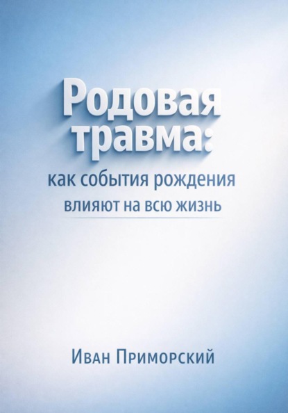 Родовая травма. Как события рождения влияют на всю жизнь