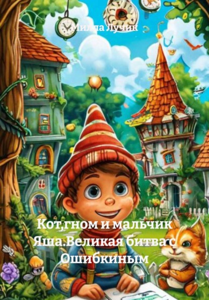 

Кот,гном и мальчик Яша.Великая битва с Ошибкиным