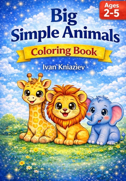 Big Simple Animals Coloring Book for Kids Ages 2–5