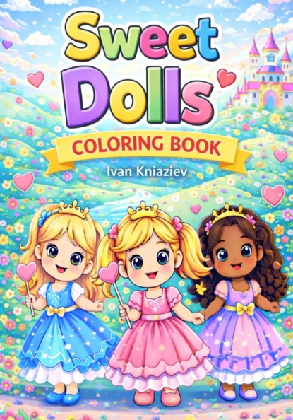 Sweet Dolls Coloring Book for Kids Ages 2-5