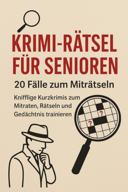 Krimi-Rätsel für Senioren: 20 Fälle zum Miträtseln