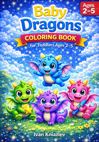 Baby Dragons Coloring Book for Toddlers Ages 2-5