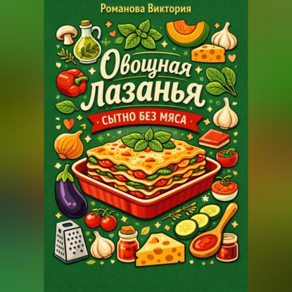 Обложка аудиокниги «Овощная лазанья: сытно без мяса»