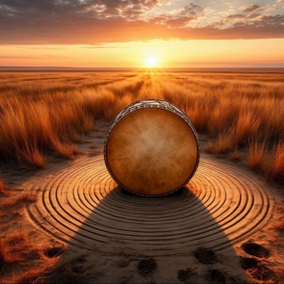 Шаманский бубен. "Степные песни"