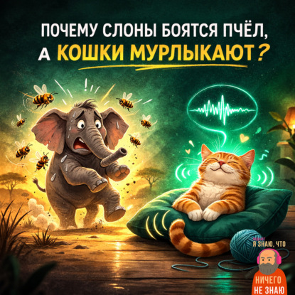 S3E13: Почему слоны боятся пчел, а кошки мурлыкают