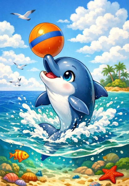 Мячик и дельфин.