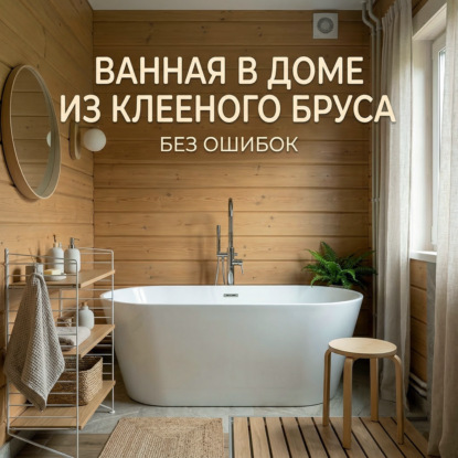 Ванная в доме из клееного бруса без ошибок: инженерия, дизайн и защита от протечек