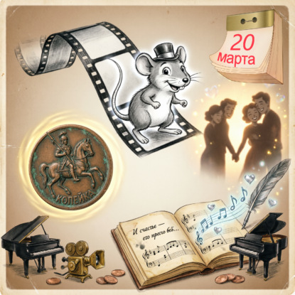 Первый мультфильм Диснея, копейка и счастье.