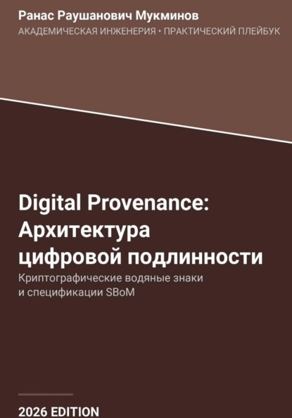Digital Provenance: Архитектура цифровой подлинности