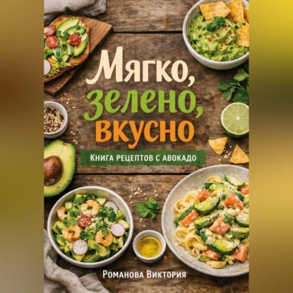 Обложка аудиокниги «Мягко, зелено, вкусно: книга рецептов с авокадо»