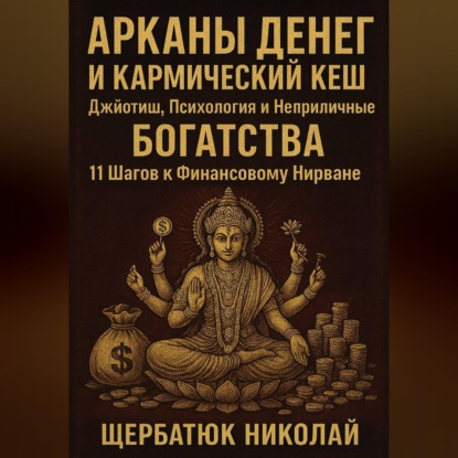 Обложка аудиокниги «Арканы Денег И Кармический Кеш: Джйотиш, Психология и Неприличные Богатства. 11 Шагов к Финансовому Нирване»