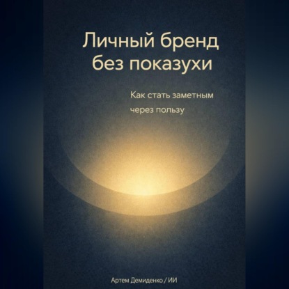 Обложка аудиокниги «Личный бренд без показухи: Как стать заметным через пользу»