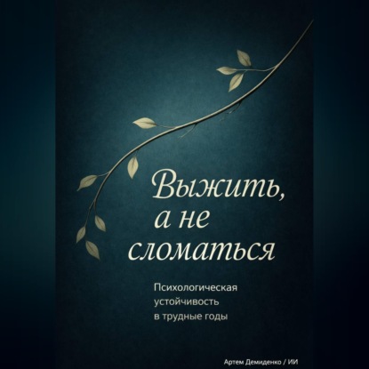 Обложка аудиокниги «Выжить, а не сломаться: Психологическая устойчивость в трудные годы»