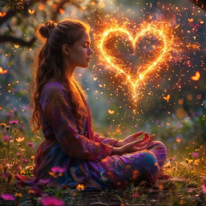 Выпуск 25.  Медитация тренировка и раскрытие источника любви и счастья. Наполняемся сами и наполняем все любовью и счастьем