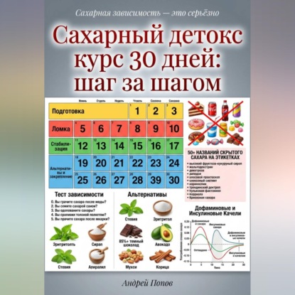 Сахарный детокс курс 30 дней: шаг за шагом